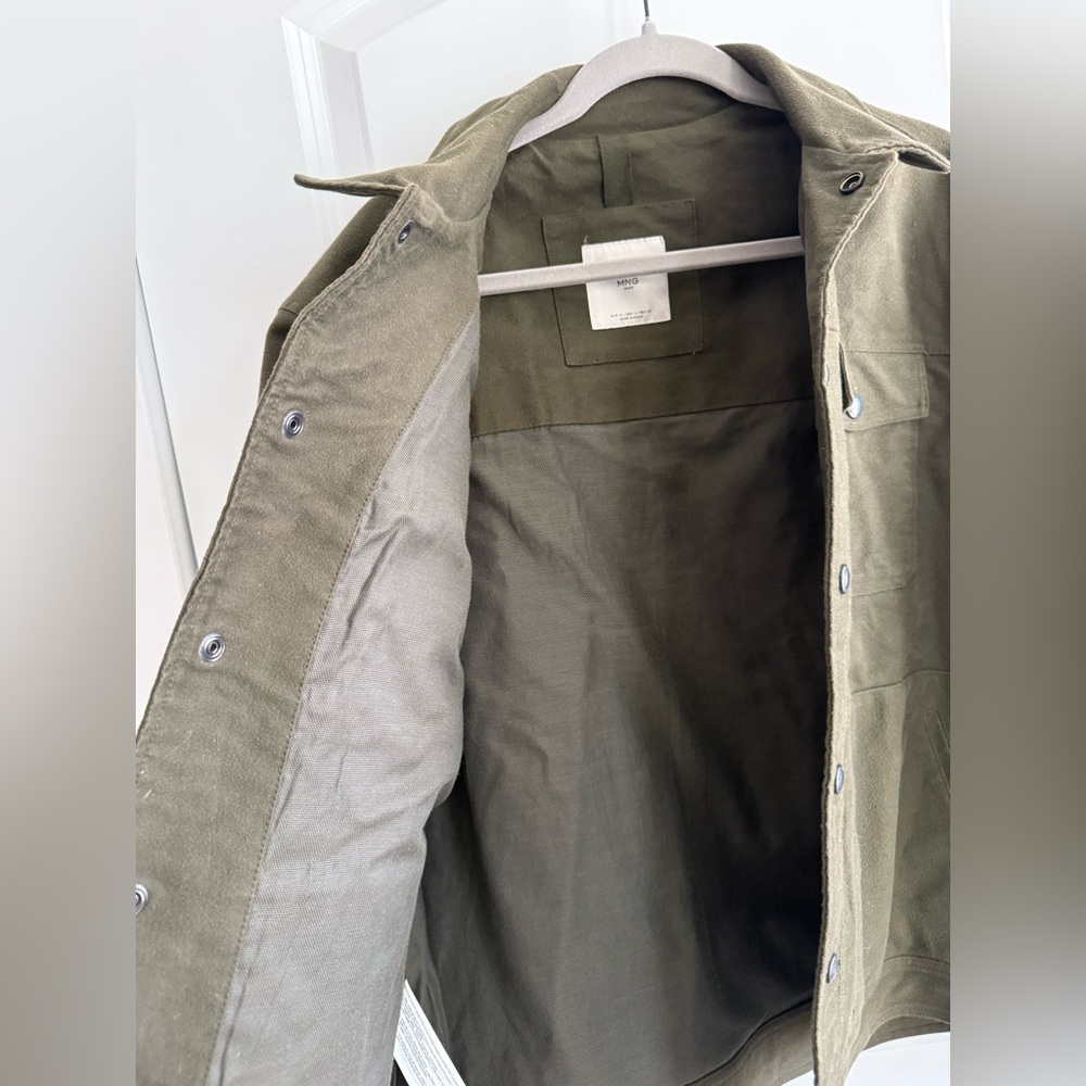Mango Man Khaki Men's Military Jacket XL - Picture 5 of 5